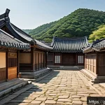 발해의 역사와 멸망 - A detailed illustration of the ancient capital city Sanggyeong of the Balhae kingdom during the 8th ...