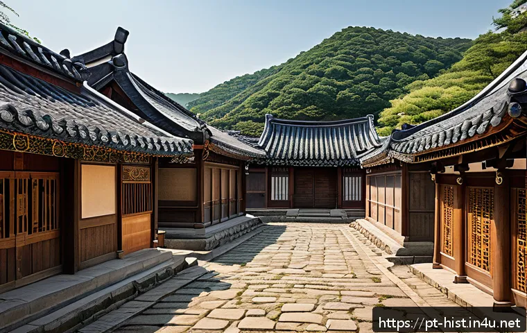 발해의 역사와 멸망 - A detailed illustration of the ancient capital city Sanggyeong of the Balhae kingdom during the 8th ...
