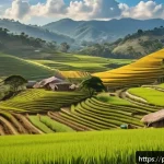 조선 후기 실학과 경제 개혁 - A vibrant Brazilian rural community scene depicting family farmers practicing agroecology inspired b...